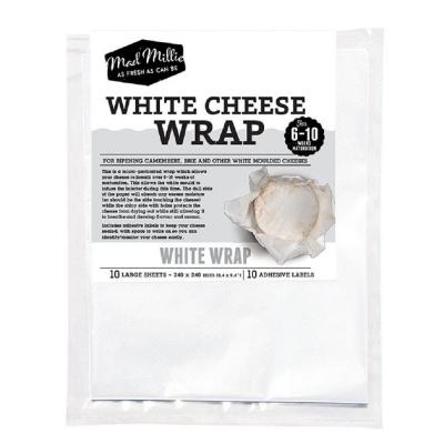 Mad Millie White Cheese Wrap (240x240mm sheets) x 10 Pack